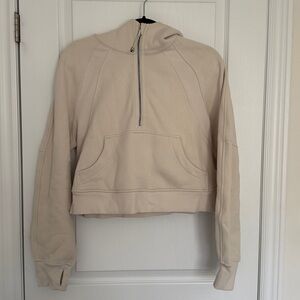 lululemon Scuba Oversized Half Zip Hoodie, White Opal XS/S - NWOT
